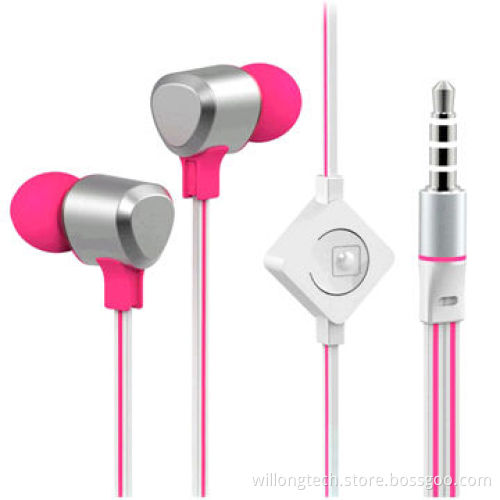 3.5mm Jack Microphone Earphone with Double Color Wired, for iPod/iPad